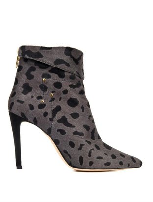 Jerome Dreyfuss Suzanne leopard calf-hair ankle boots
