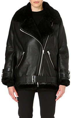 Acne Oversized leather jacket