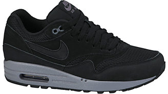 Nike Air Max 1 Essential Leather Women's Trainers, Black