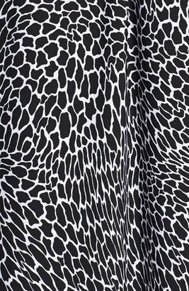 Anne Klein Animal Print Strapless Maxi Dress