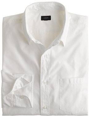J.Crew Tall Secret Wash point-collar shirt in white