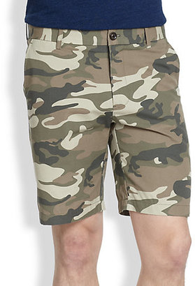 Saks Fifth Avenue Modern-Fit Camo Dress Shorts
