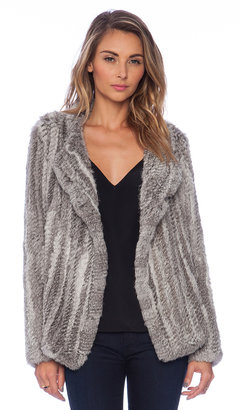 Joie Aviana Rabbit Fur Coat