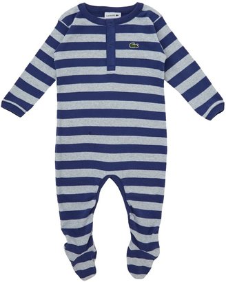 Lacoste Babys striped sleepsuit giftbox