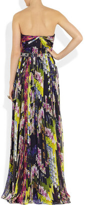 Matthew Williamson Floral-print silk-chiffon gown