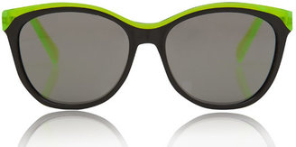 Marc by Marc Jacobs Black and Green Acetate Sunglasses