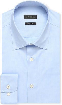 Z Zegna 2264 Z Zegna Classic Cotton Twill Shirt - for Men