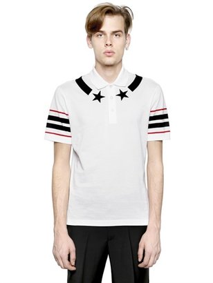 Givenchy Stars & Stripes Cuban Cotton Polo Shirt