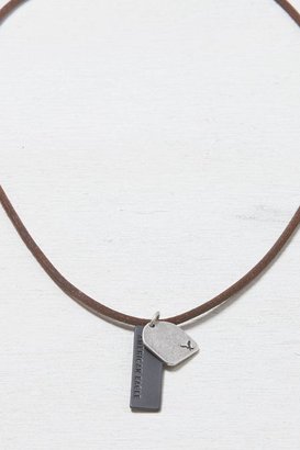 American Eagle Outfitters Brown Tags Necklace