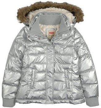 Levi's waterproof padded coat with a false fur lining