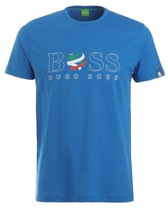 HUGO BOSS Green T-Shirt, Royal Blue Italy World Cup Tee
