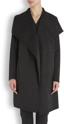 Donna Karan Charcoal lightweight neoprene coat