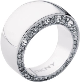 DKNY Silver Ring with Glitz