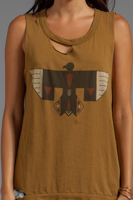 Chaser Tribal Raven Cotton Deconstructed Muscle