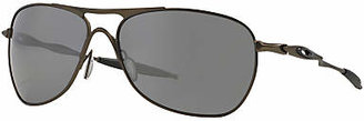 Oakley OO6014 Crosshair Polarised Aviator Frame Sunglasses, Brown