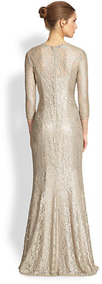 Kay Unger Stretch Lace Gown