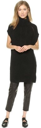 Vince Ribbed Cowl Tunic Sweater