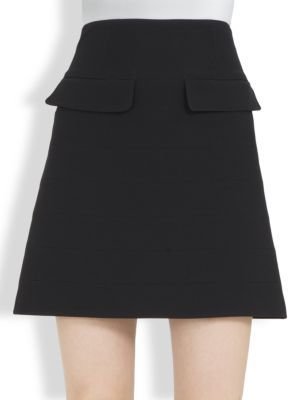 Alexander McQueen Flap-Detail Mini Skirt