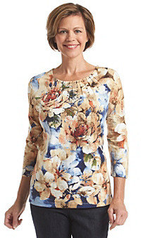 Alfred Dunner San Antonio Antique Floral T-Shirt