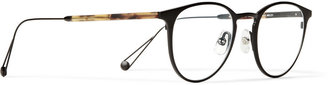 Garrett Leight California Optical Oxford Round-Frame Titanium and Acetate Optical Glasses