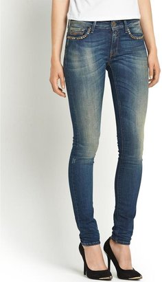 Replay Luz Super Skinny Studded Jeans
