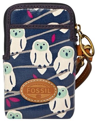 Fossil 'Key-Per' Print Coated Canvas Smartphone Carryall Case