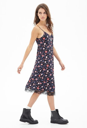 Forever 21 lacy floral cami dress