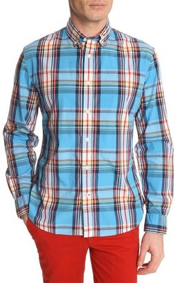 Dockers Fashion Laundered Blue Checked Shirt