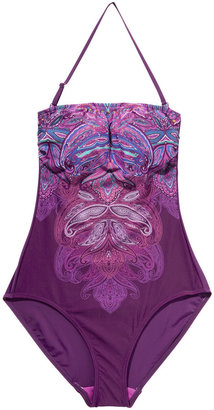 F&F Paisley Placement Print Swimsuit