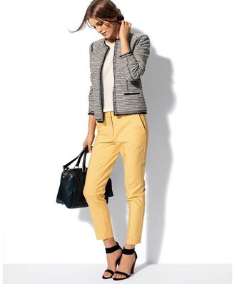 La Redoute LA Couture-Style Jacket in Shiny Cotton-Rich Knit