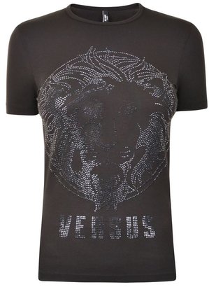 Versace VERSUS Embellished Logo T Shirt