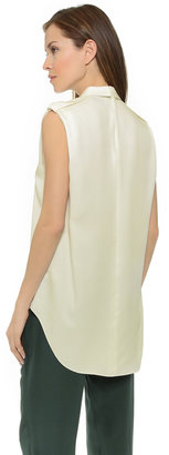 3.1 Phillip Lim Rolled Neck Tank with Epaulets