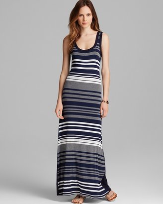 Karen Kane Multi Stripe Maxi Dress