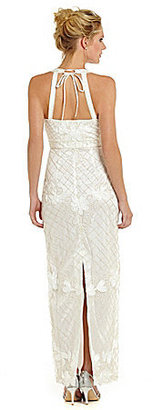 Sue Wong Beaded Halter Gown