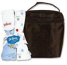 Trend Lab Dr. Seuss "One Fish, Two Fish" 5-piece Bottle Bag and Burp Cloth Set