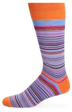 Saks Fifth Avenue Merino Wool-Blend Multistriped Socks