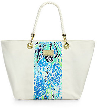 Lilly Pulitzer Canvas & Rope Island Tote