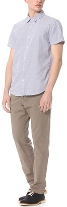 Save Khaki Short Sleeve Simple Shirt