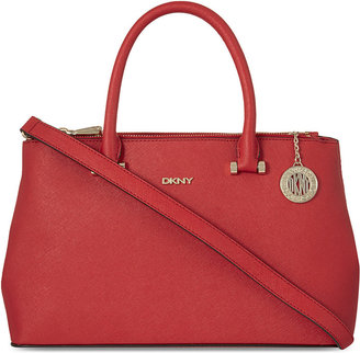 DKNY Saffiano Leather Medium Shopper - for Women