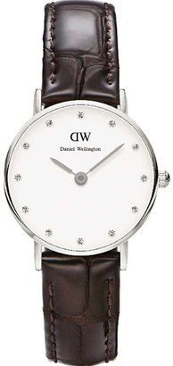 Daniel Wellington DW00100069 Classy York stainless-steel and leather quartz watch