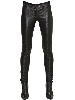 Faith Connexion Laminated Stretch Nappa Leather Trousers