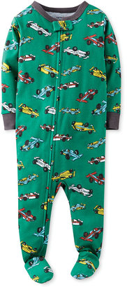 Carter's Baby Boys' Race Car Coverall Pajamas
