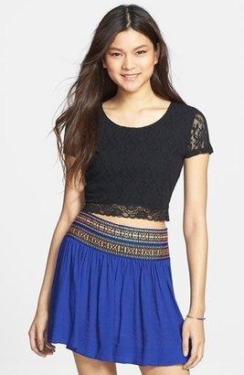 Frenchi Lace Crop Top (Juniors)