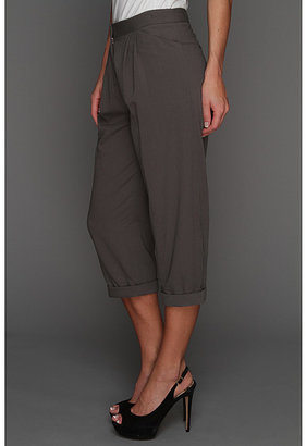 Halston Relaxed Fit Cropped Pant
