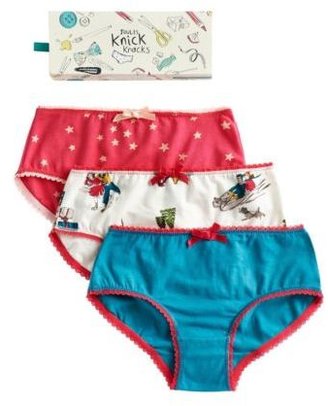 Joules Junior Knicknacks Girls Underwear - Its A Wonderful Life Xmas Print