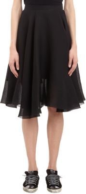 Yang Li Silk-blend Circle Skirt