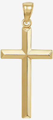 Fine Jewelry Womens 14K Gold Cross Pendant