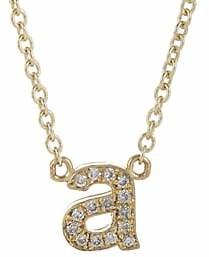 Jennifer Meyer Women's Initial Necklace - Gold