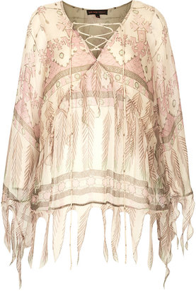 Kate Moss for topshop **tassel print blouse