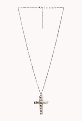 Forever 21 Pyramid Cross Necklace